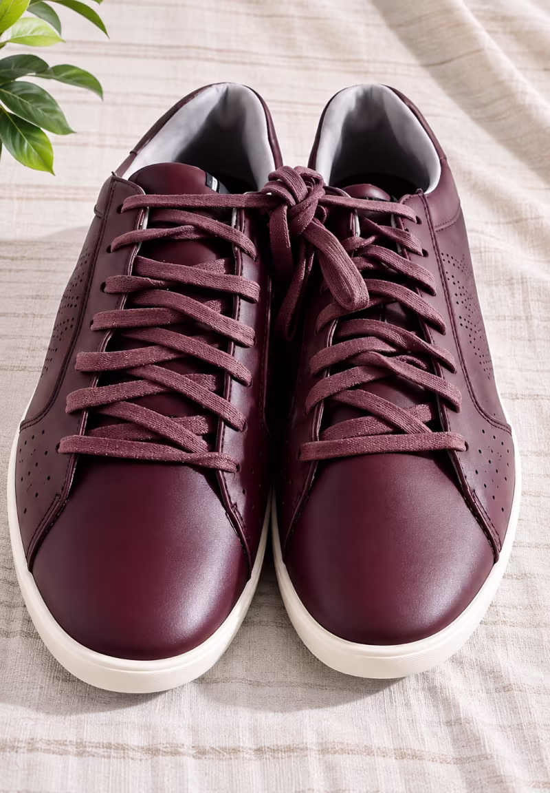 Original Marc O'Polo Brown Leather/Suede Low-Top Sneakers – Size UK 7 – Excellent Condition