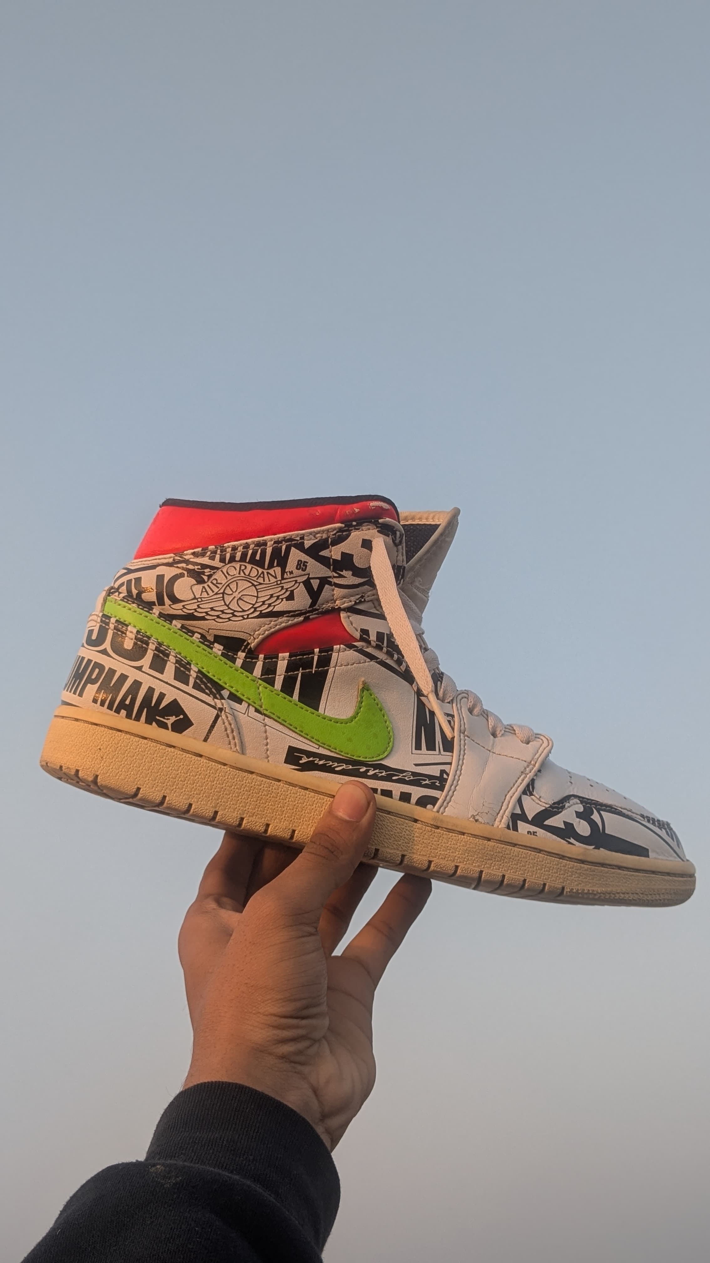 Nike Air Jordan 1 Mid All Over Logos