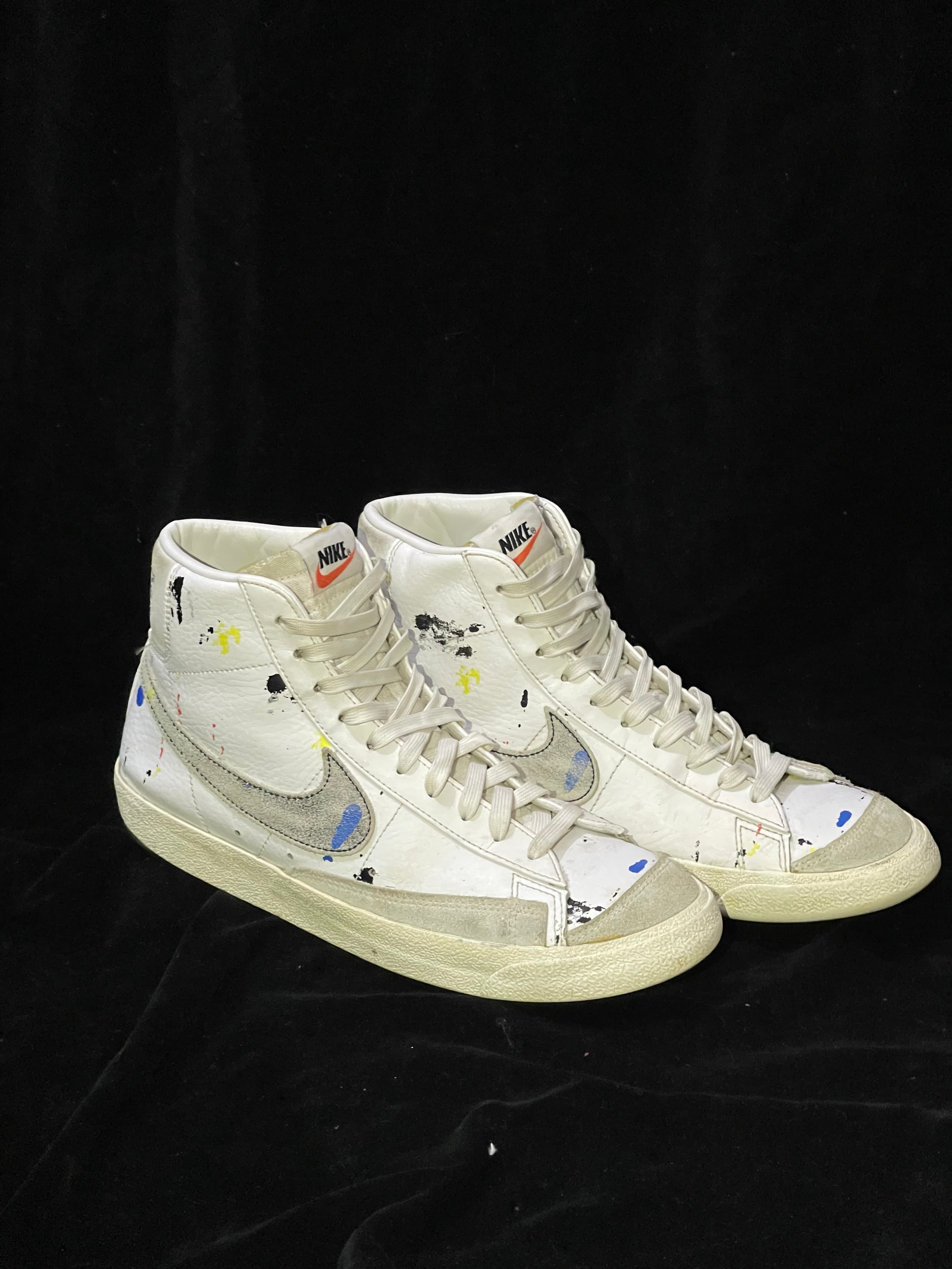 Nike blazer high paint splatter