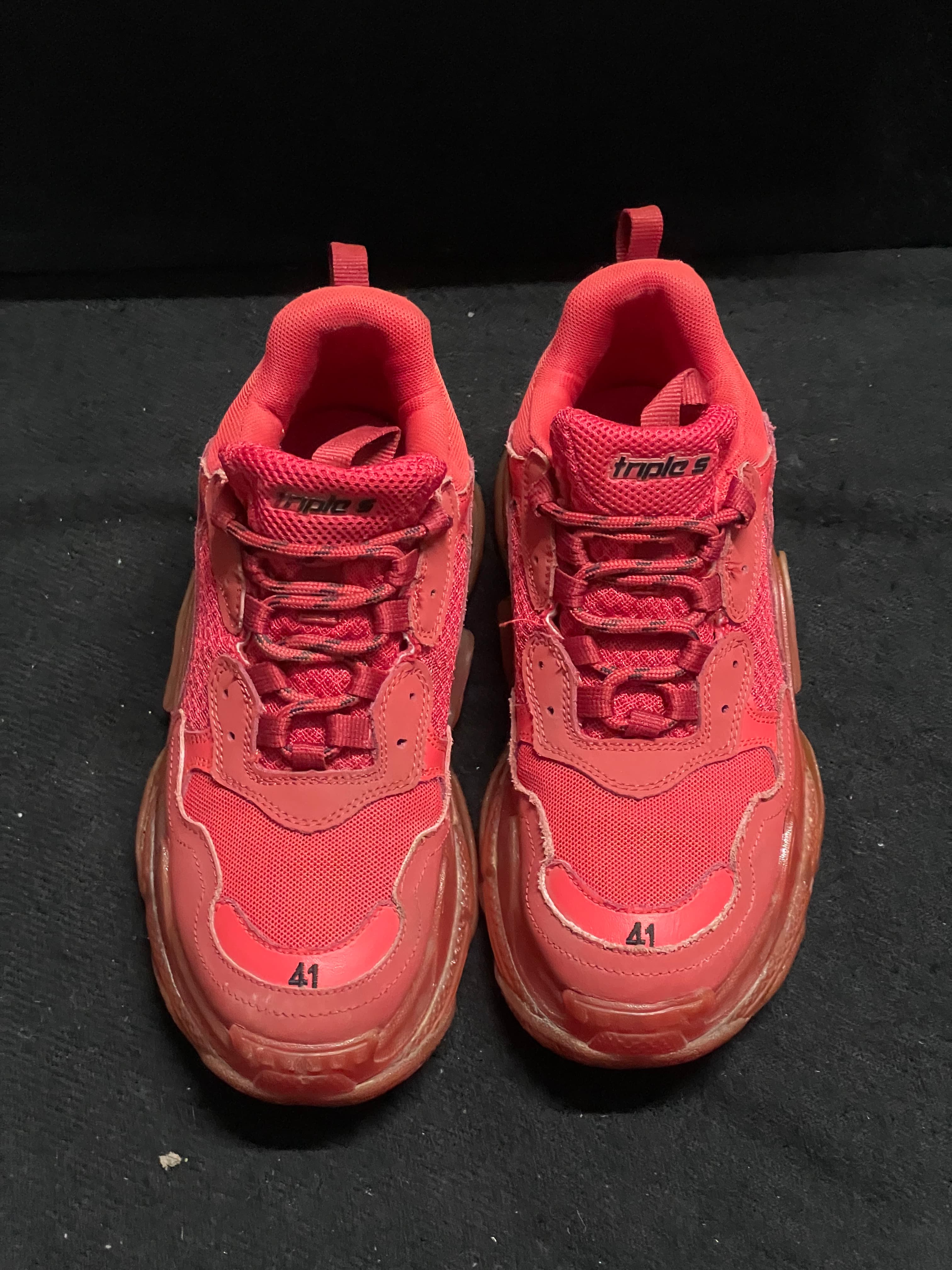 Balenciaga triple s red