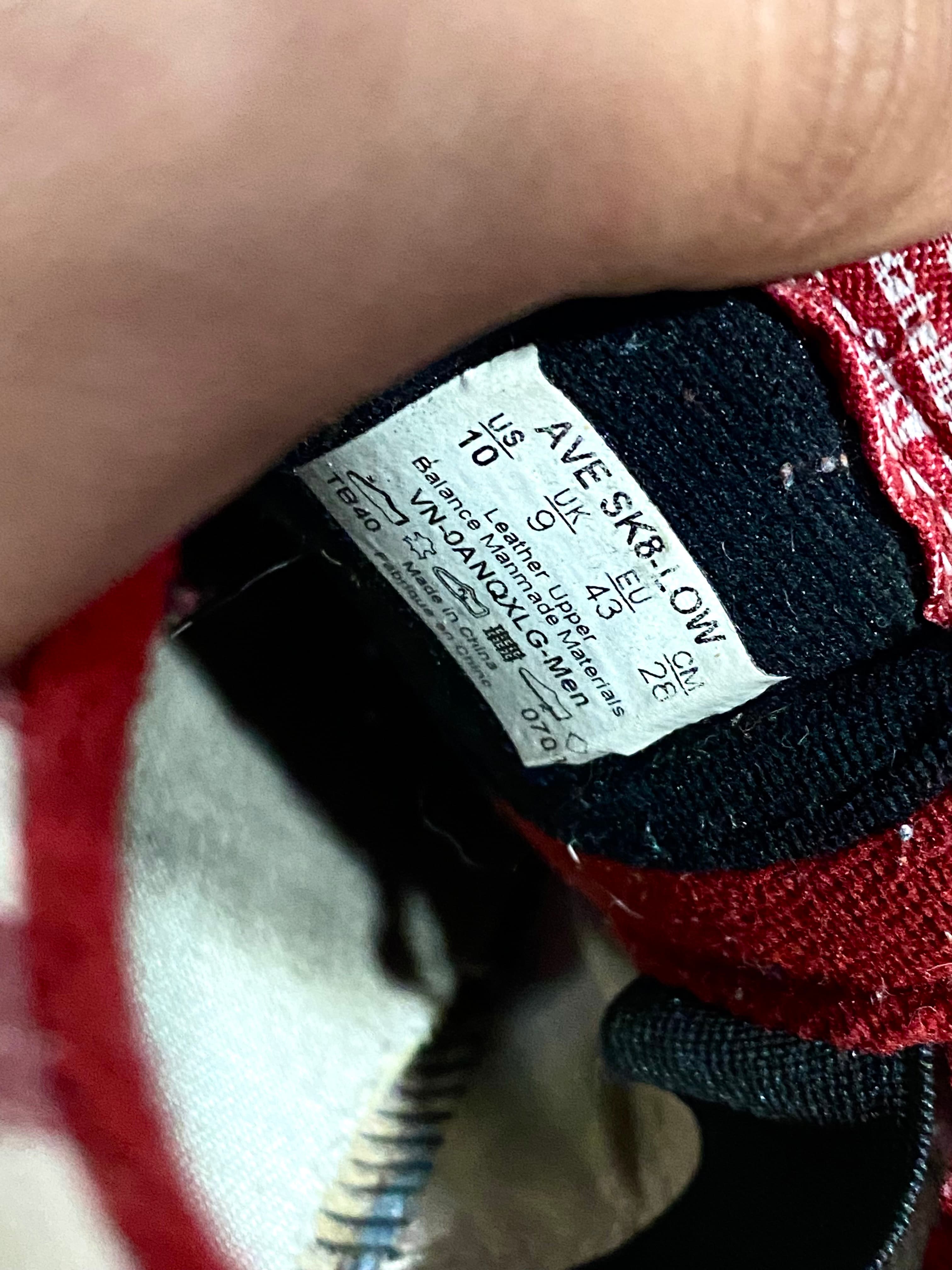 Vans red chilli checkered