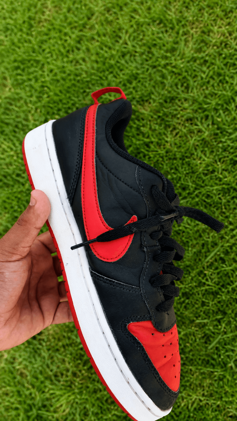 👟 Nike Court Borough Low 2 — Black/Red 🖤❤️