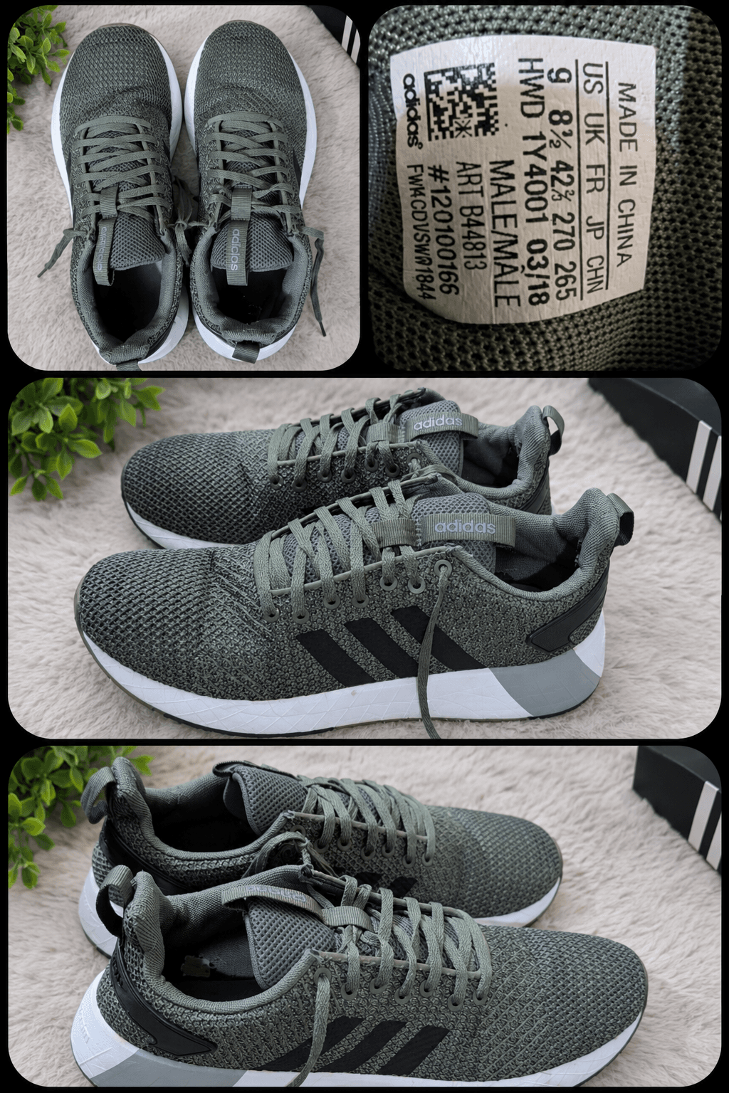 Original Pre-loved Adidas Questar BYD Base Green
