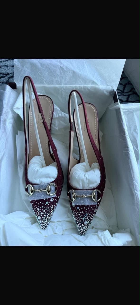 Gucci horsebit sling back